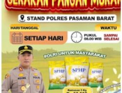 Ringankan Beban Warga di Tengah Tingginya Harga Kapolres Pasaman Barat AKBP Agung Tribawanto Hadirkan Gerakan Pangan Murah