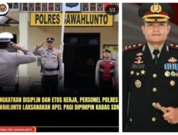 Apel Pagi Polres Sawahlunto, Kapolres Simon Yana Putra Cetak Personel Tangguh dan Berintegritas