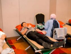 Dukung Aksi Kemanusiaan, Wakapolda Sumbar Hadiri Donor Darah di ZHM Prime Hotel