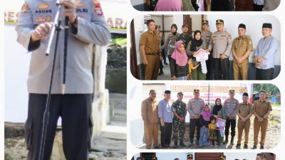AKBP Agung Tribawanto Berikan Kunci Rumah dan Harapan Baru Dalam Program Bedah Rumah Polres Pasaman Barat
