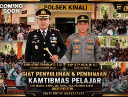 Kapolres Pasaman Barat AKBP Agung Tribawanto, S.I.K. Dorong Polsek Kinali Bangun Generasi Muda Taat Hukum di SMK Negeri 1 Kinali
