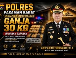 AKBP Agung Tribawanto Pastikan Polres Pasaman Barat Terus Memburu Jaringan Narkotika hingga ke Akarnya