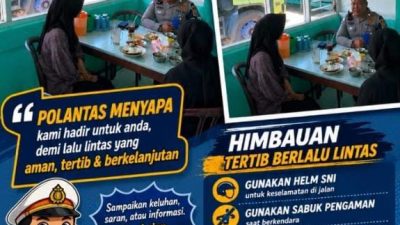 Sat PJR Sumbar 4 jajaran Direktorat Lalu Lintas Polda Sumatera Barat Kembali Menyapa Masyarakat Lewat Kegiatan Ngobras