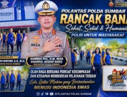 Kombes Pol. H.M. Reza Chairul Akbar Sidiq Perkuat Kebugaran Personel, Polantas Polda Sumbar Semakin Solid dan Humanis