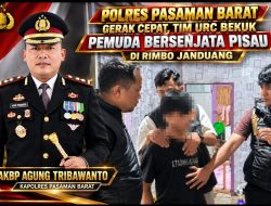 Kapolres Pasaman Barat AKBP Agung Tribawanto Gerak Cepat, Tim URC Bekuk Pemuda Bersenjata Pisau di Rimbo Janduang